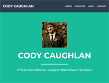Tablet Screenshot of codycaughlan.com